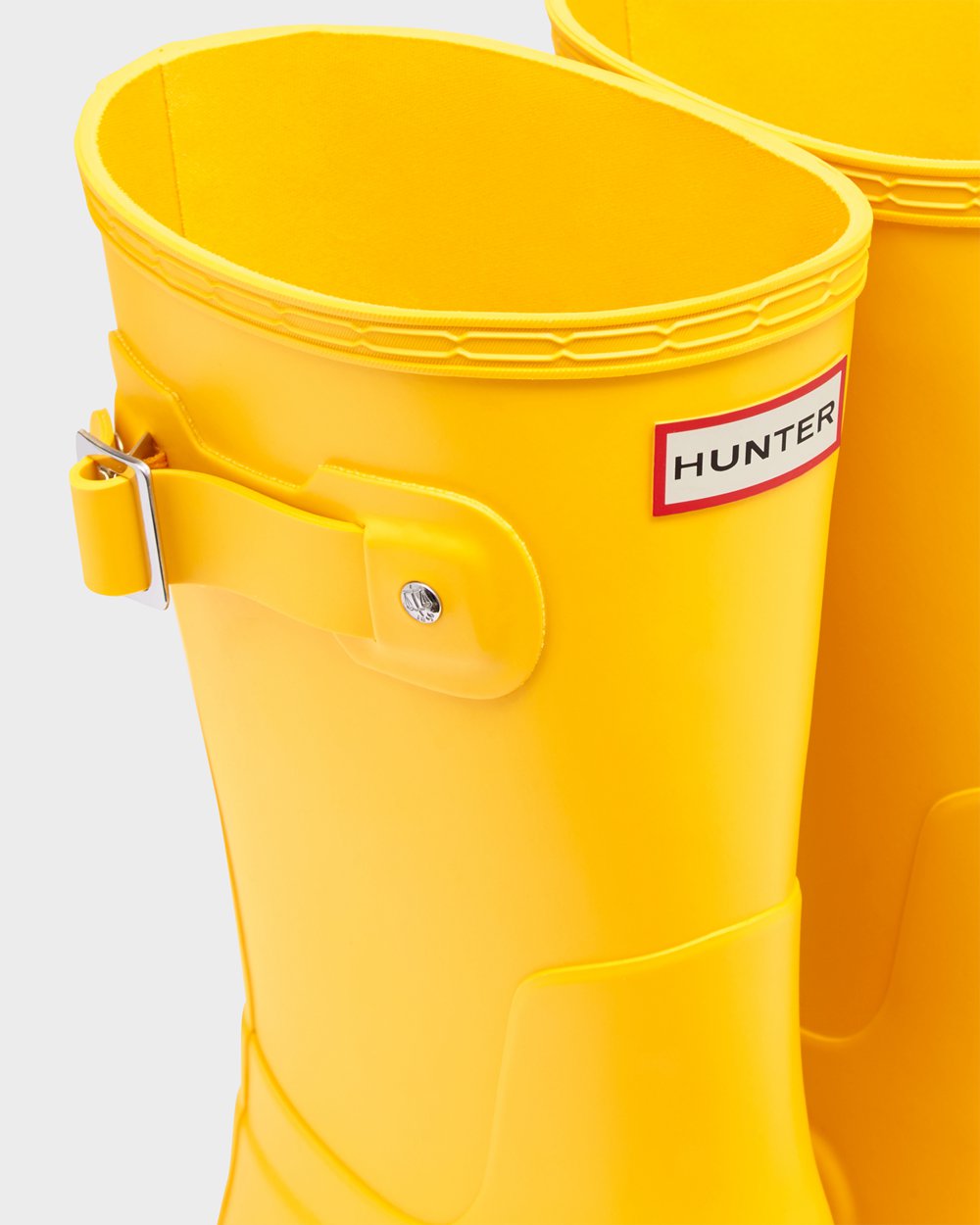 Men Hunter Original | Short Rain Boots Yellow | NZ-65182-WNHQ